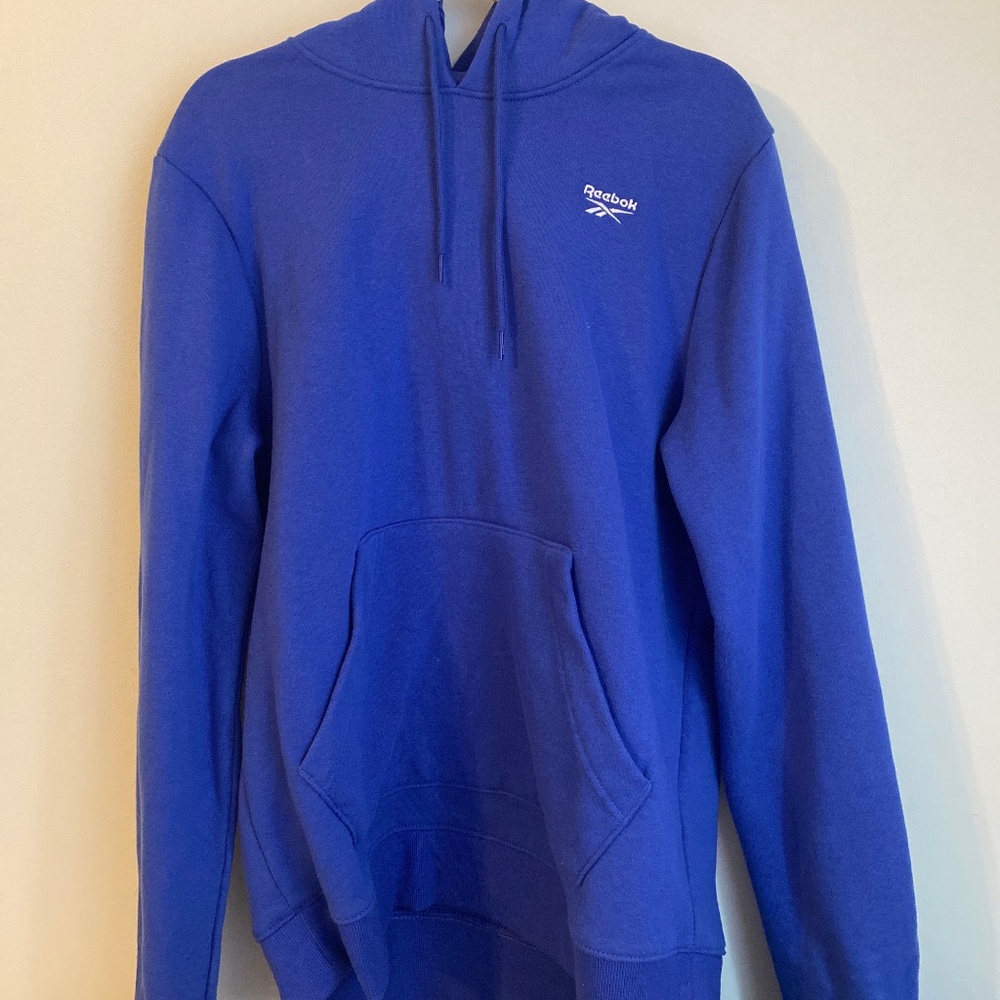 Reebok Blue Men’s Sweatshirt Hoodie Size Large